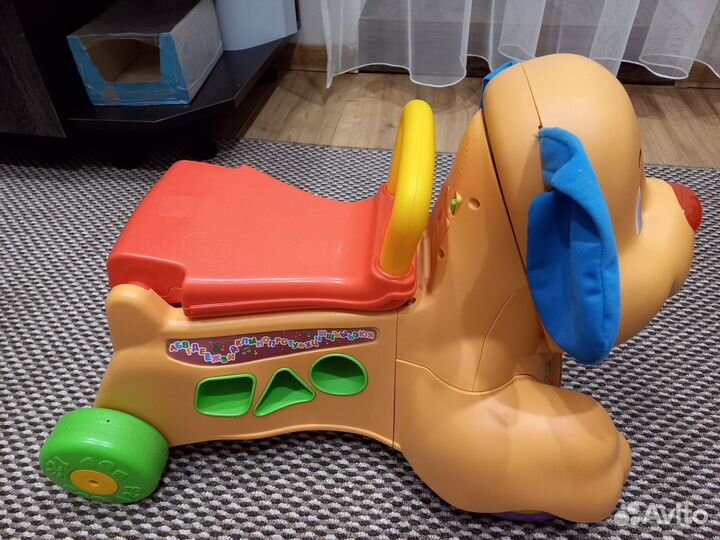 Fisher price собака каталка-ходунки
