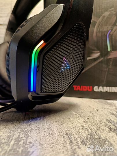 Игровые наушники с микрофоном taidu