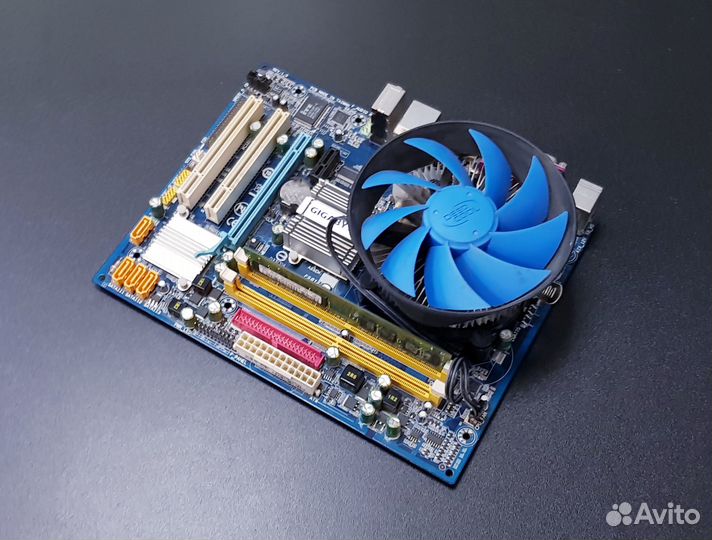Мат. плата gigabyte GA-G41M-ES2L + Quad Q6600