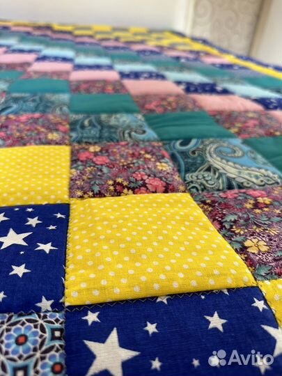 Одеяло покрывало подарок в стиле пэчворк