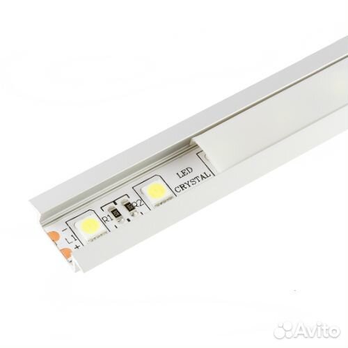 Алюминиевый профиль 22*6мм, L2м в компл. с матовым