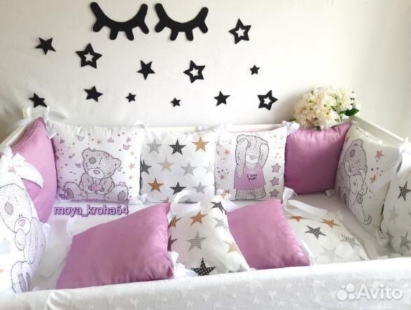 Бортики на кроватку