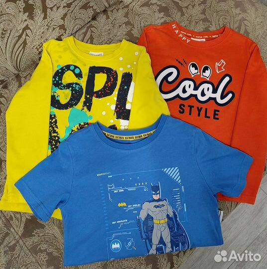 Детские вещи для мальчика 3 шт. - р 122-128