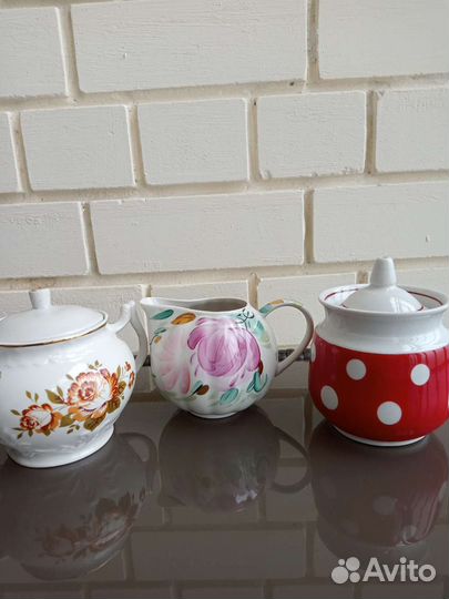 Сахарницы, молочники