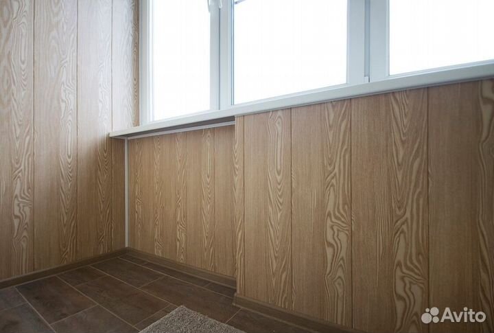 Отделка балкона мдф панелями