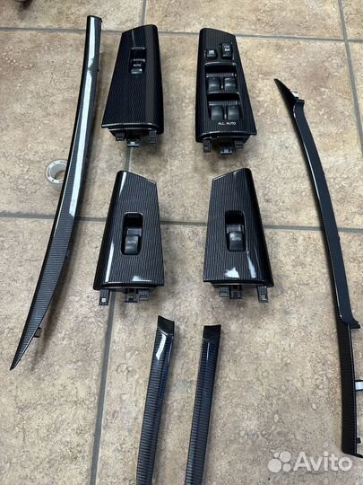 Кнопки блока стеклоподъемник карбон corolla 120