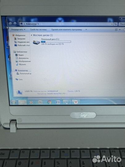Нетбук iru intel atom