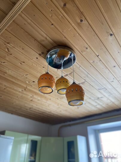 Люстра на длинном шнуре в восточном стиле