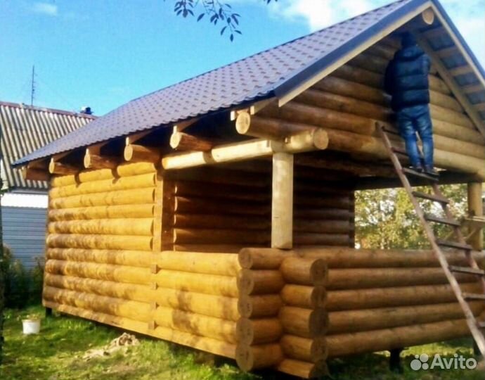 Сруб бани 6/4м, с Доставкой