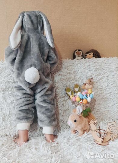 Костюм маскарадный зайчик р. 86-98см