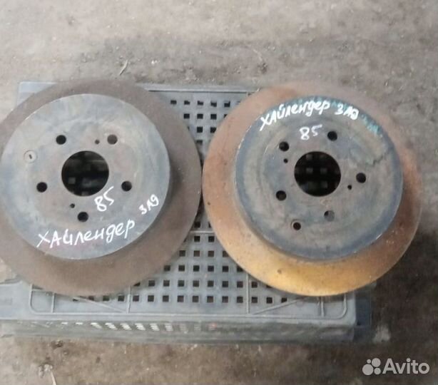 Задние тормозные диски toyota highlander