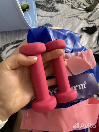 Гантели, утяжелители, резинки