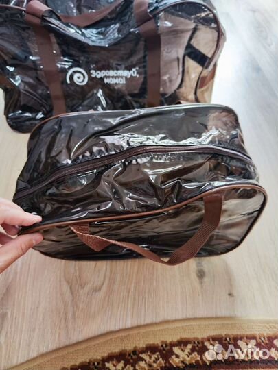 Сумка в роддом прозрачная Комплект 3 шт