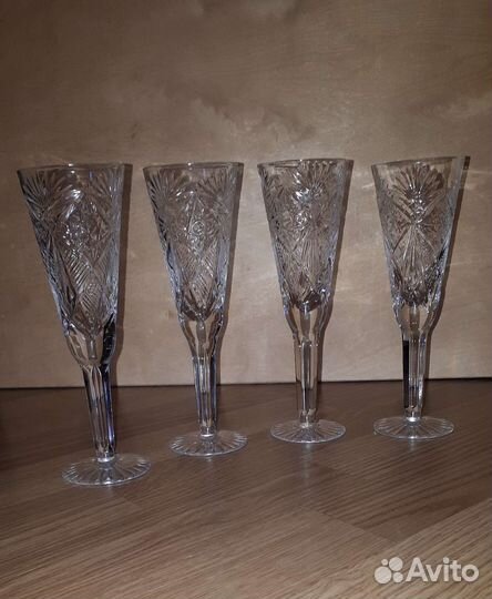 Фужеры хрустальные СССР