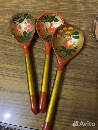 Деревянные ложки хохлома