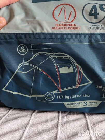 Палатка quechua arpenaz 4 2 декатлон
