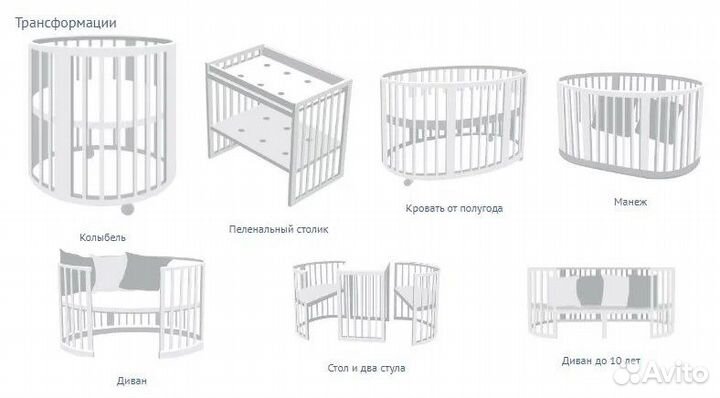 Кроватка сomfortbaby 8в1