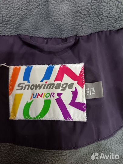 Пуховик зимний для девочки 140