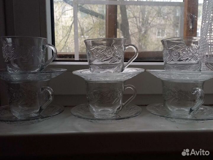 Набор чайных пар 6 штук