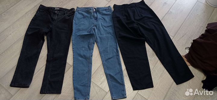 Джинсы и брюки женские пакетом, размер L