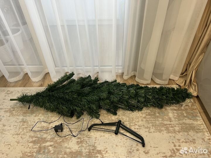 Ель искуственная бу 180см с подсветкой