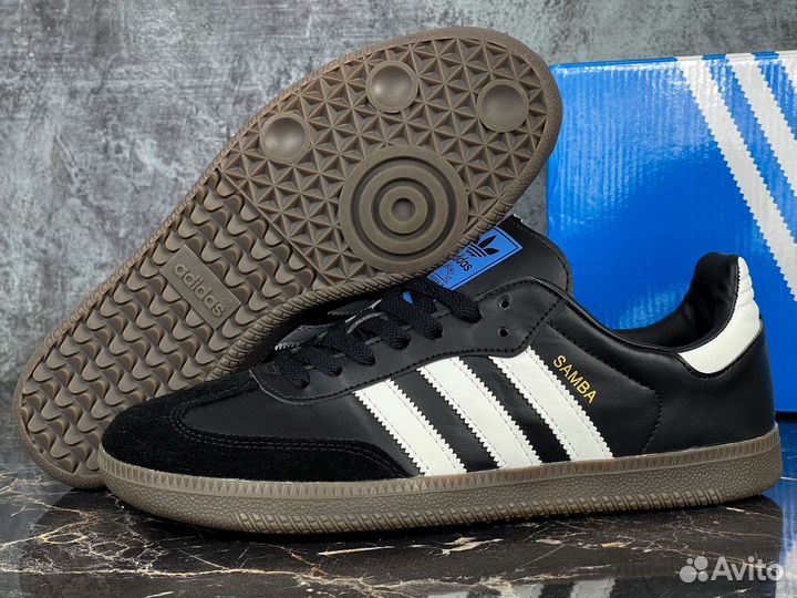 Adidas Samba Black Leather