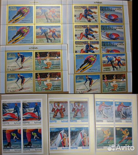 Марки. Аджман, Манама, Рас-эль-Хайма. (MNH)