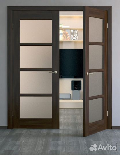 Двери межкомнатные двухстворчатые