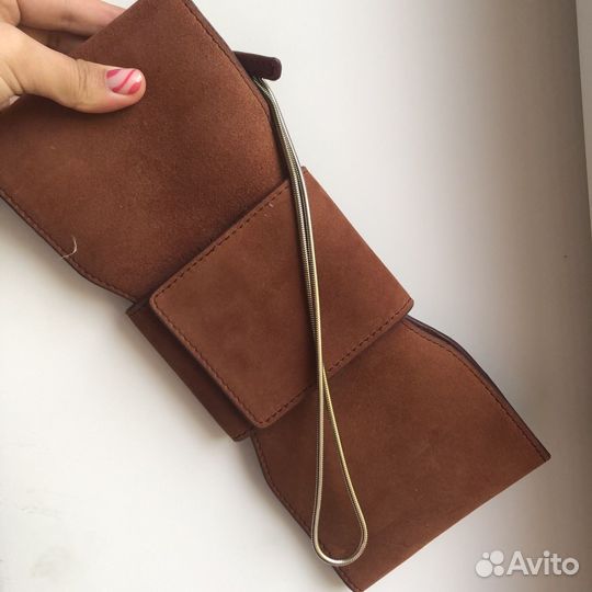 Клатч замшевый