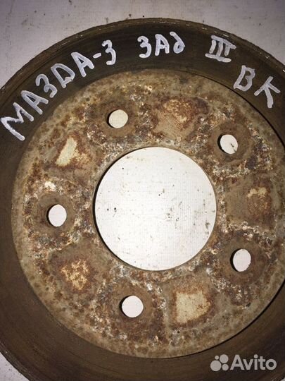 Тормозной диск задний Mazda 3 седан BK Z6 2005