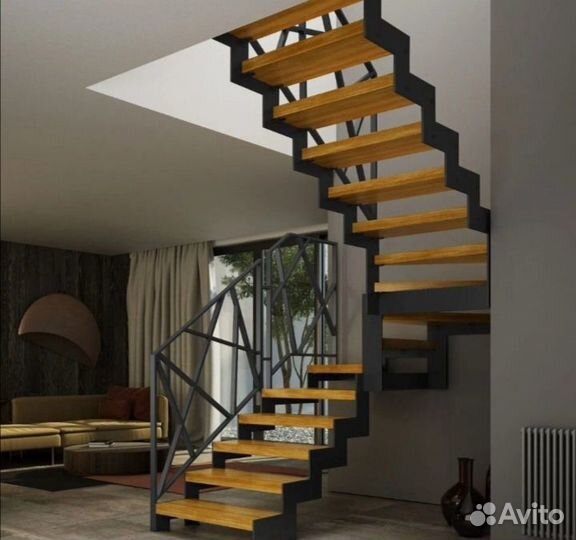 Лестница на любoм виде металлокаркаса