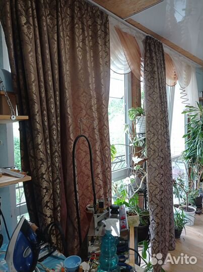 Новые плотные шторы 2 комплекта-4 шторы