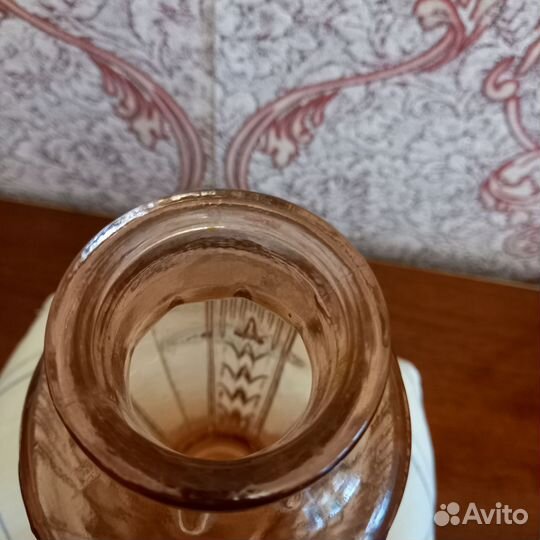 Ваза,графинчик карамельное стекло СССР
