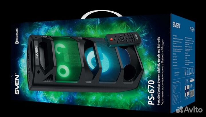 Портативная Bluetooth колонка Sven PS-670