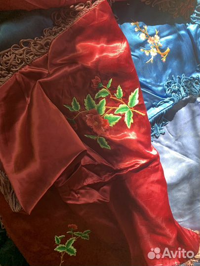 Наволочки шелковые новые Вьетнам винтаж