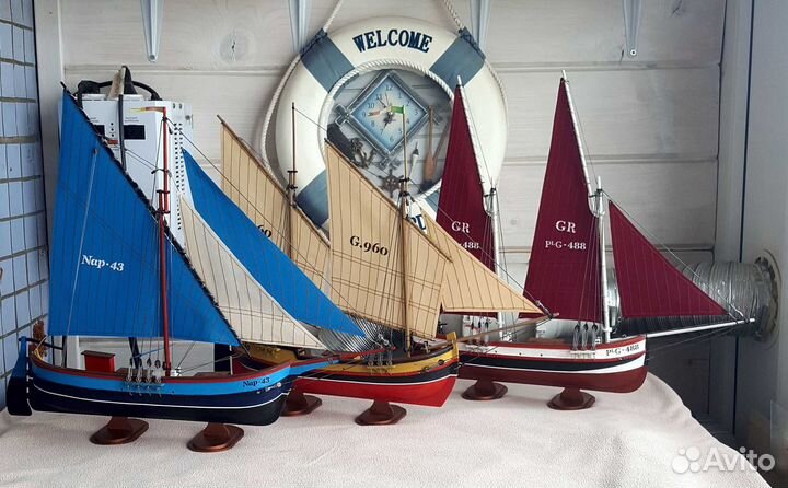 Модель парусника из дерева