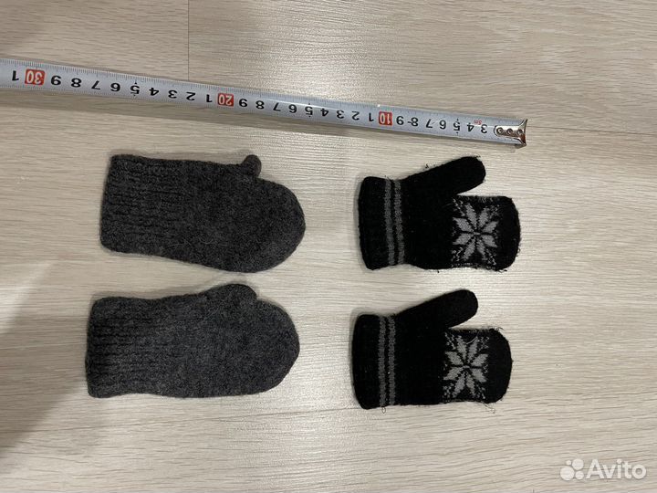 Варежки на 1,5 года б/у и новые