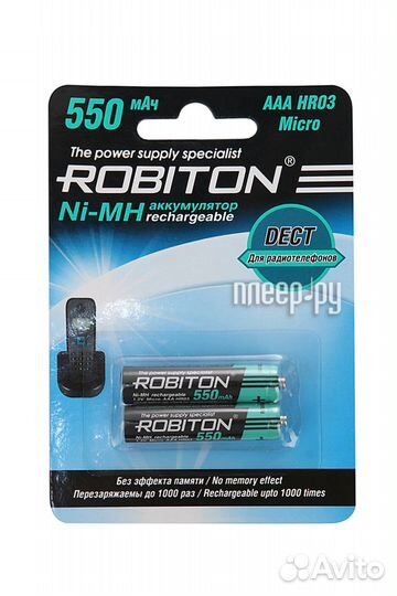AAA - Robiton dect 550mhaaa-2 13903 BL2 2 штуки