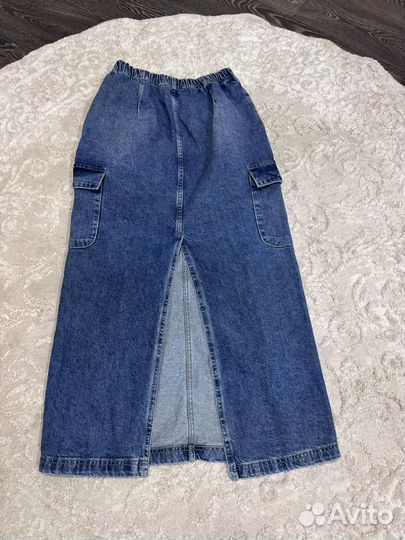 Юбка джинсовая 46