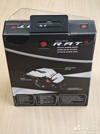 Мышь Mad Саtz R.A.T. 8+, Whitе новая