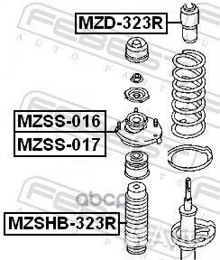 Опора заднего амортизатора правая mzss016 Febest