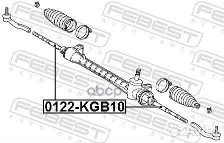 Тяга рулевая toyota aygo KGB10,WNB10 2005.02-20