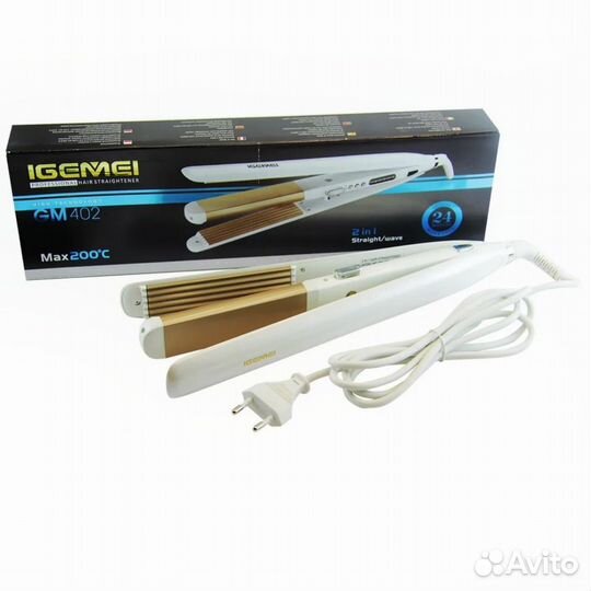 Мультистайлер 2 в1 (выпрямитель и гофре)для волос