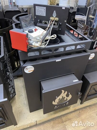 Печь банная Туймазы газ дрова