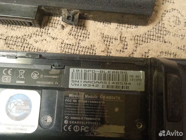 Нетбук asus eee pc 1015 pd