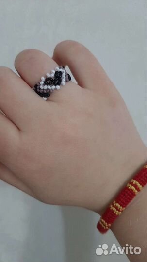 Кольцо из бисера