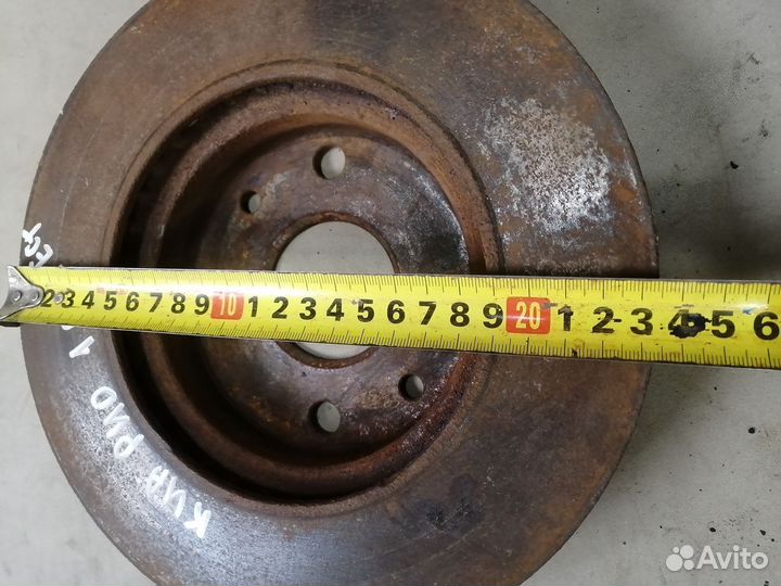 Диск тормозной передний для Kia RIO 2000-2005