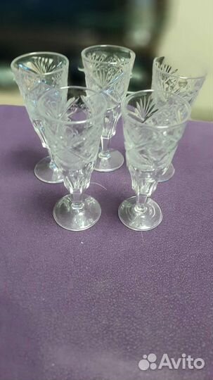 Хрустальные рюмки СССР