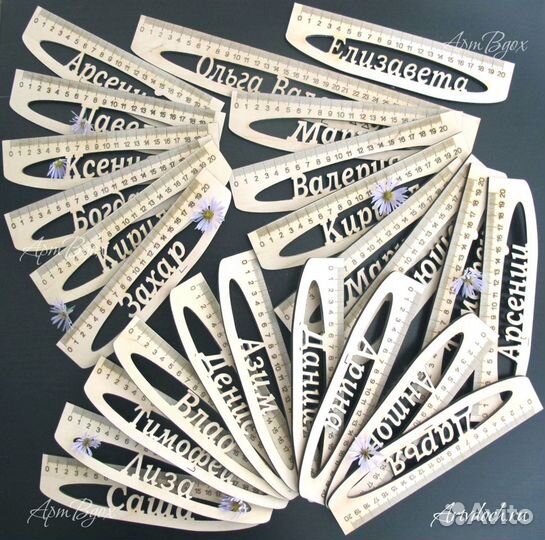 Линейка именная сувенир для школьника