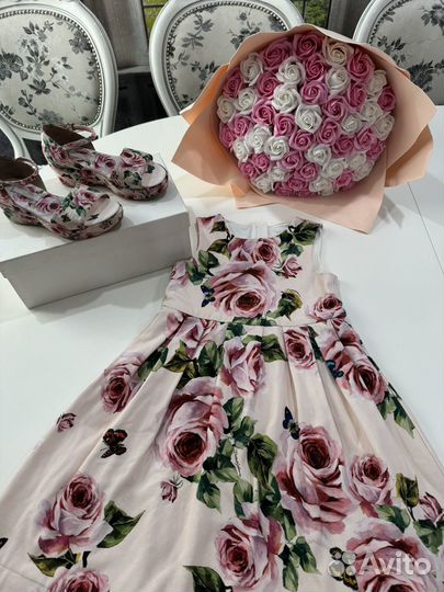 Платье,босоножки D&Gдля девочки